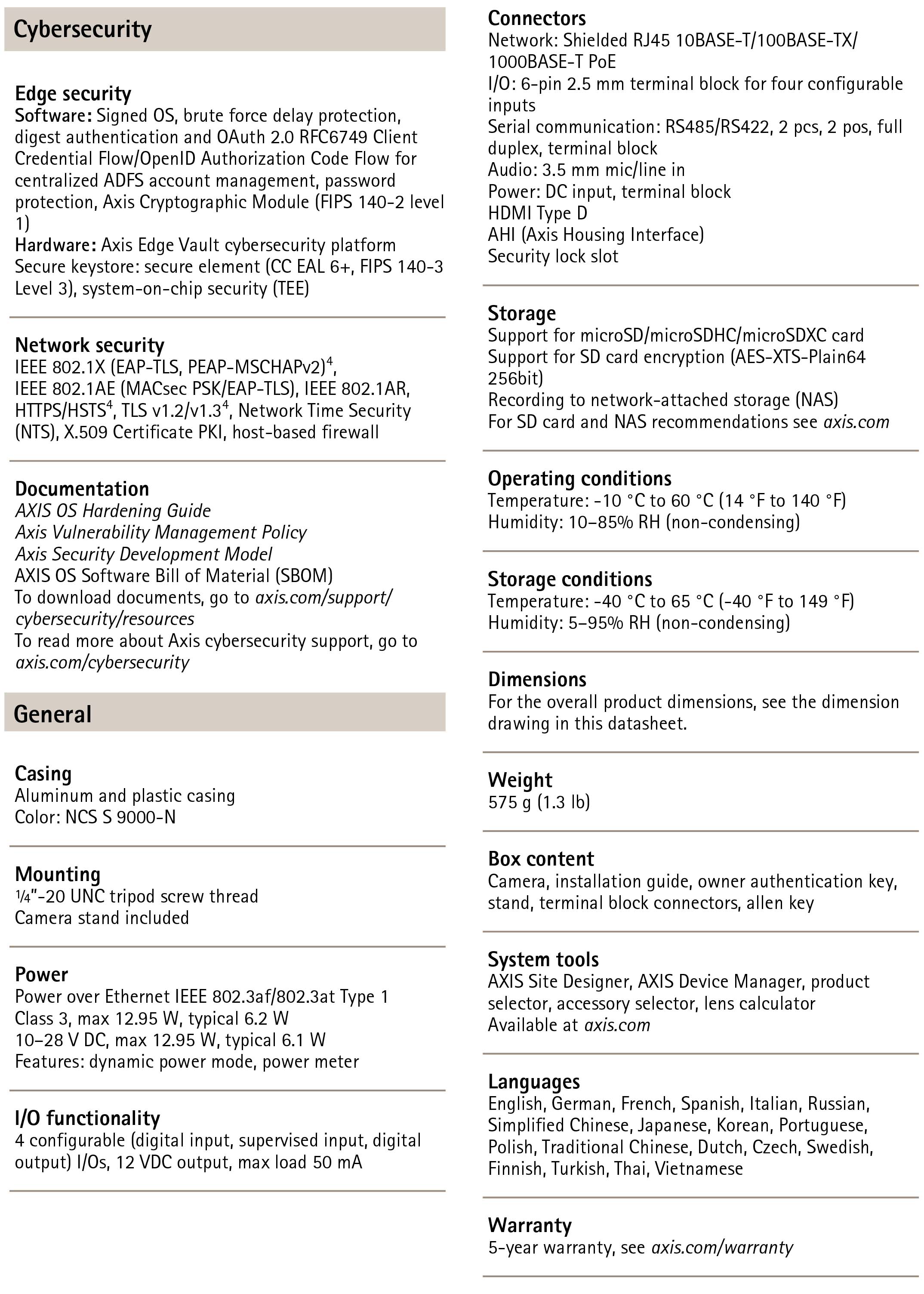 AXIS Q1726 Block Video Camera